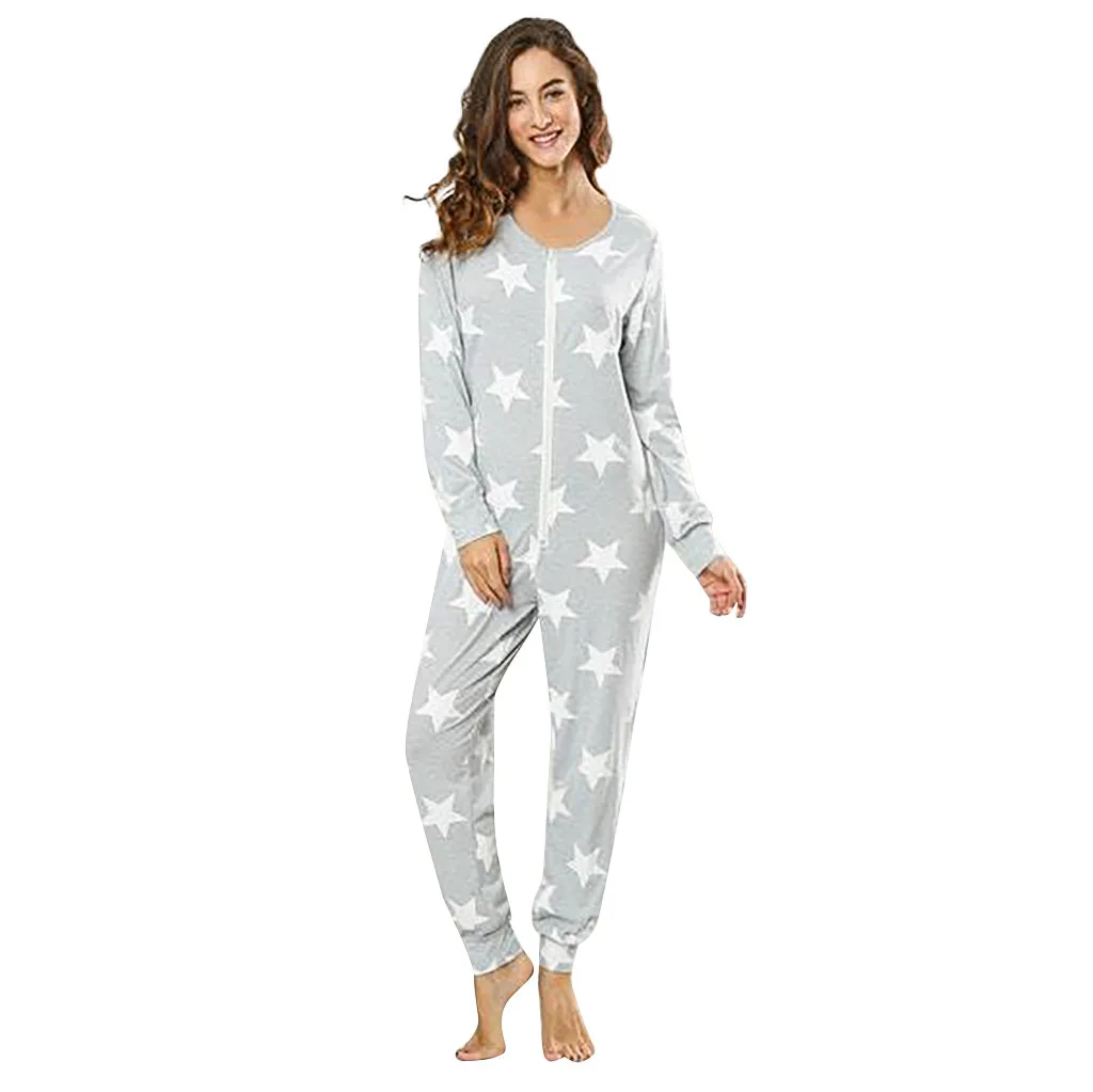 

Sleepwear pijama unicornio Womens Fashion Print Long Sleeve Sweatshirt Home Service Jumpsuitonesies for adults kigurumi unicor
