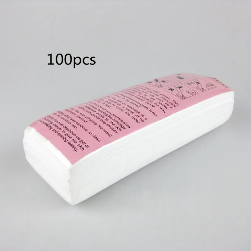 100pcs Removal Nonwoven Body Cloth Hair Remove Wax Paper Rolls High Quality Hair Removal Epilator Wax 5