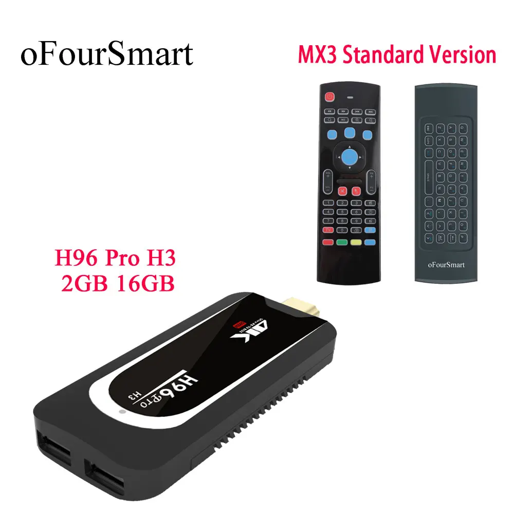 ТВ приставка H96 Pro H3 на Android 7 1 2 + 16 ГБ Amlogic S905X 4 ГГц|tv box|h.265 4kmini tv box |
