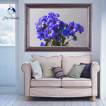 

Needlework,DIY DMC Cross stitch,11CT,14CT Sets For Embroidery kits,blue flower threads Counted Cross-Stitching,Wall Home Decor