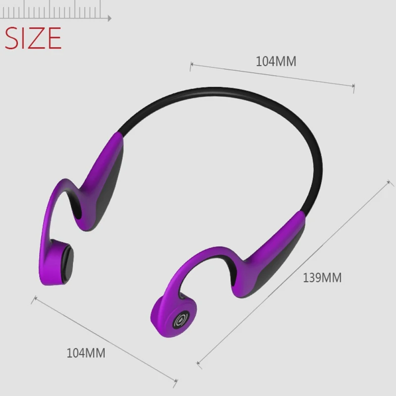 Bluetooth 5,0 S. Носить беспроводные наушники Z8 Спорт на открытом воздухе Гарнитура костной проводимости наушники с микрофоном для мобильного телефона