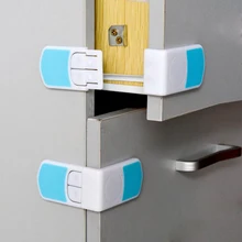 5 шт. шкаф правый Угловые замки Детская безопасность замок на холодильник дверь туалета шкафчик для одежды замки и ремни продукты безопасности