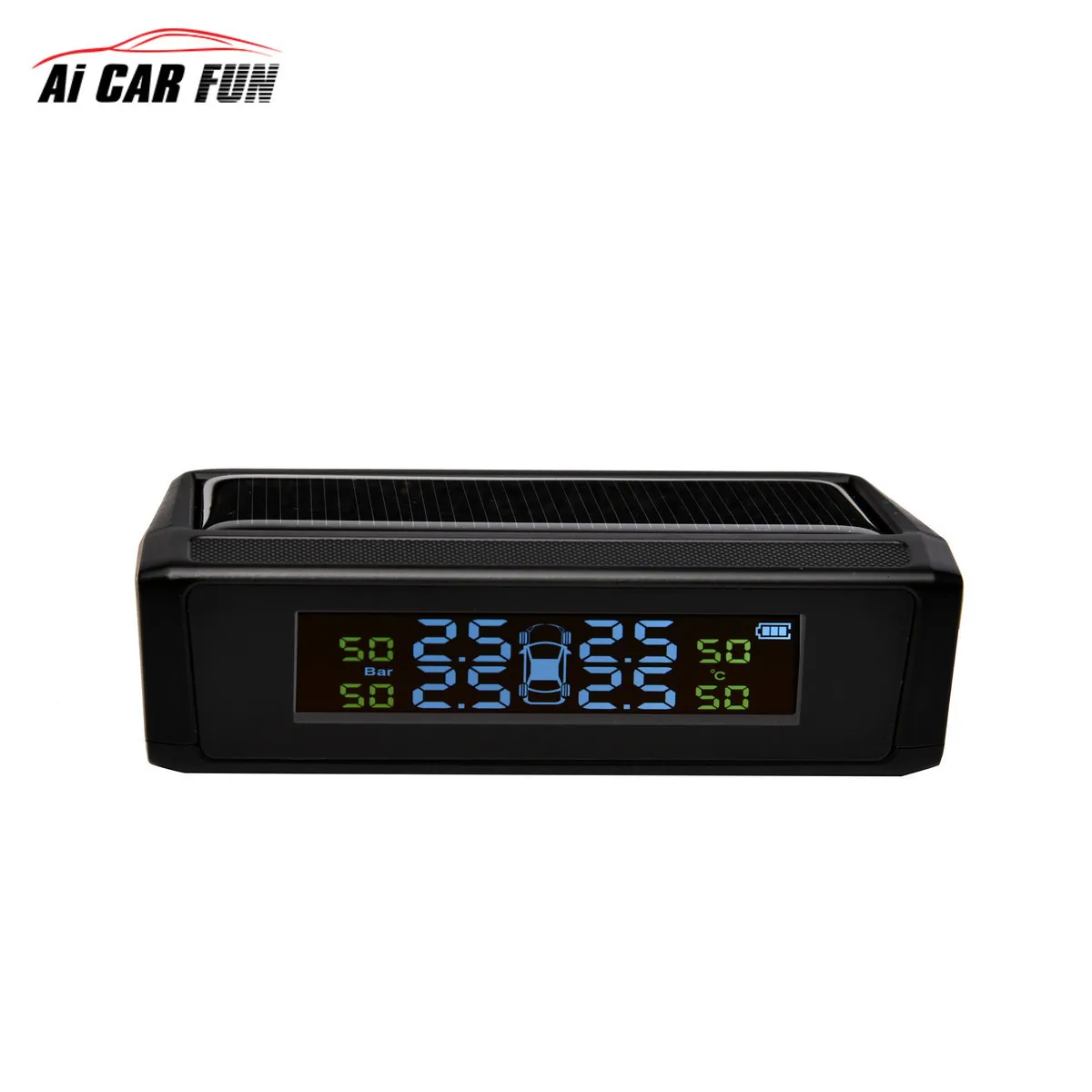 

TP815 Solar Power Wireless Car TPMS Car Tire Pressure Monitoring System Real-time Display Alarm System with Automatic Backlight