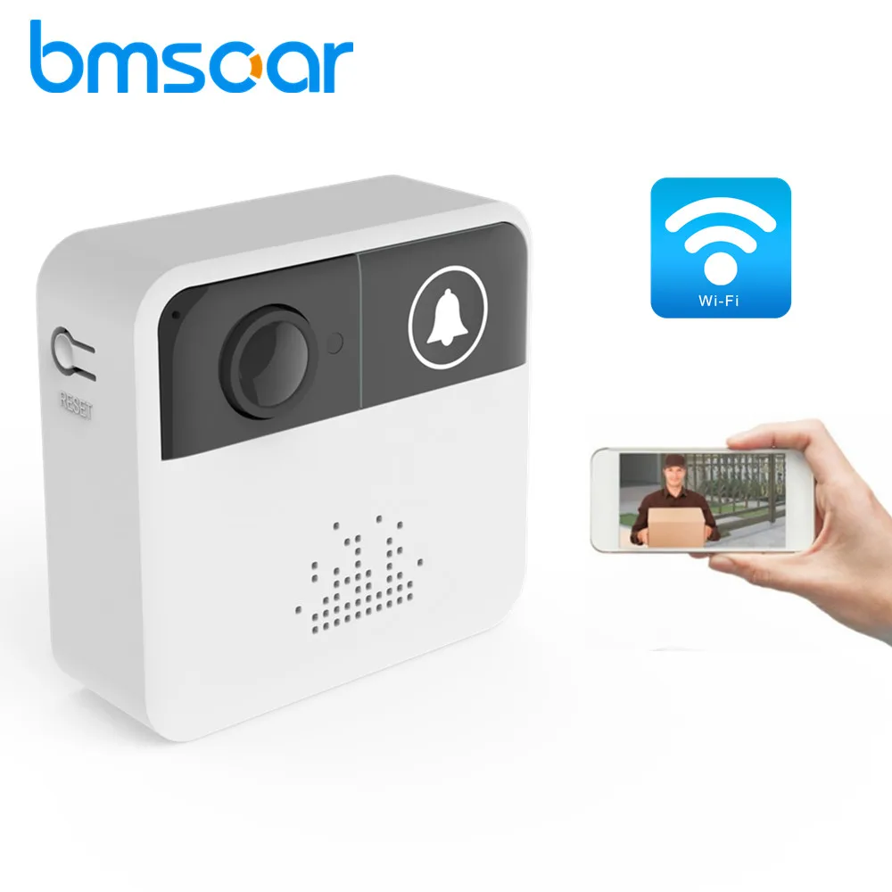 

720P HD Wifi Doorbell Wireless Battery Mini Door Bell Security Intercom Support Two Way Audio Motion Detectio APP ICSEE