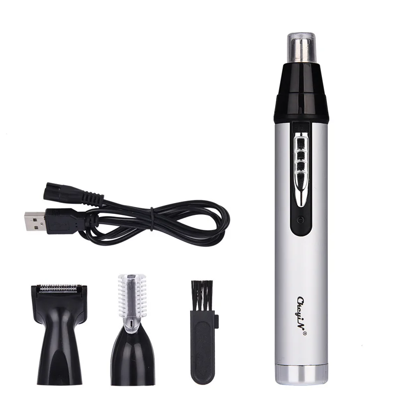 A Rechargeable Электрический триммер для волос в носу, многофункциональная Бритва для удаления волос, ушей, бровей, бороды, бритва для лица, резак для волос, перезаряжаемый или аккумулятор - Цвет: A Rechargeable