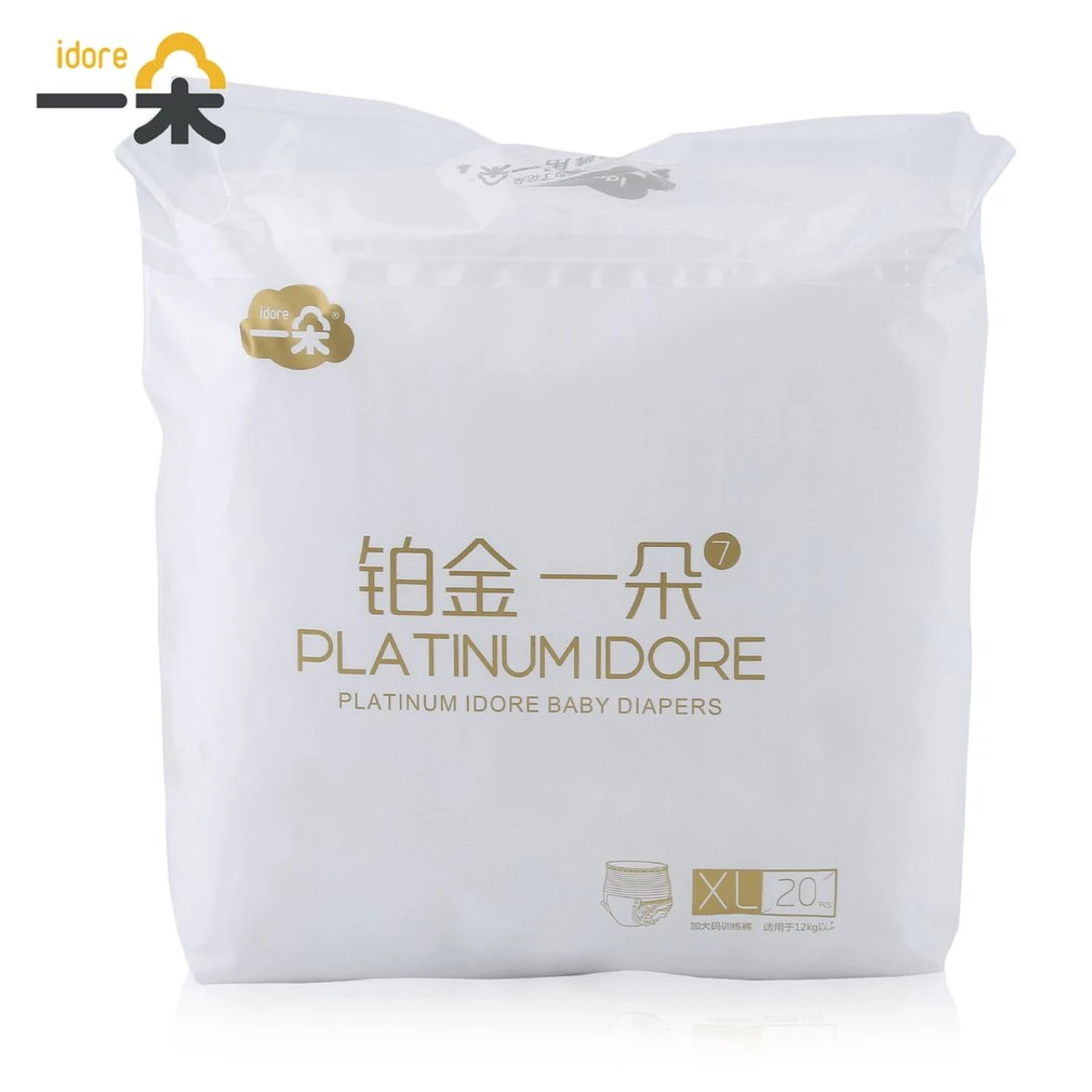 

Idore Baby Diapers XL 60pcs Disposable Nappies Comfortable Quick Absorb Platinum Ultra-Thin Breathable Leakproof Infant Diapers