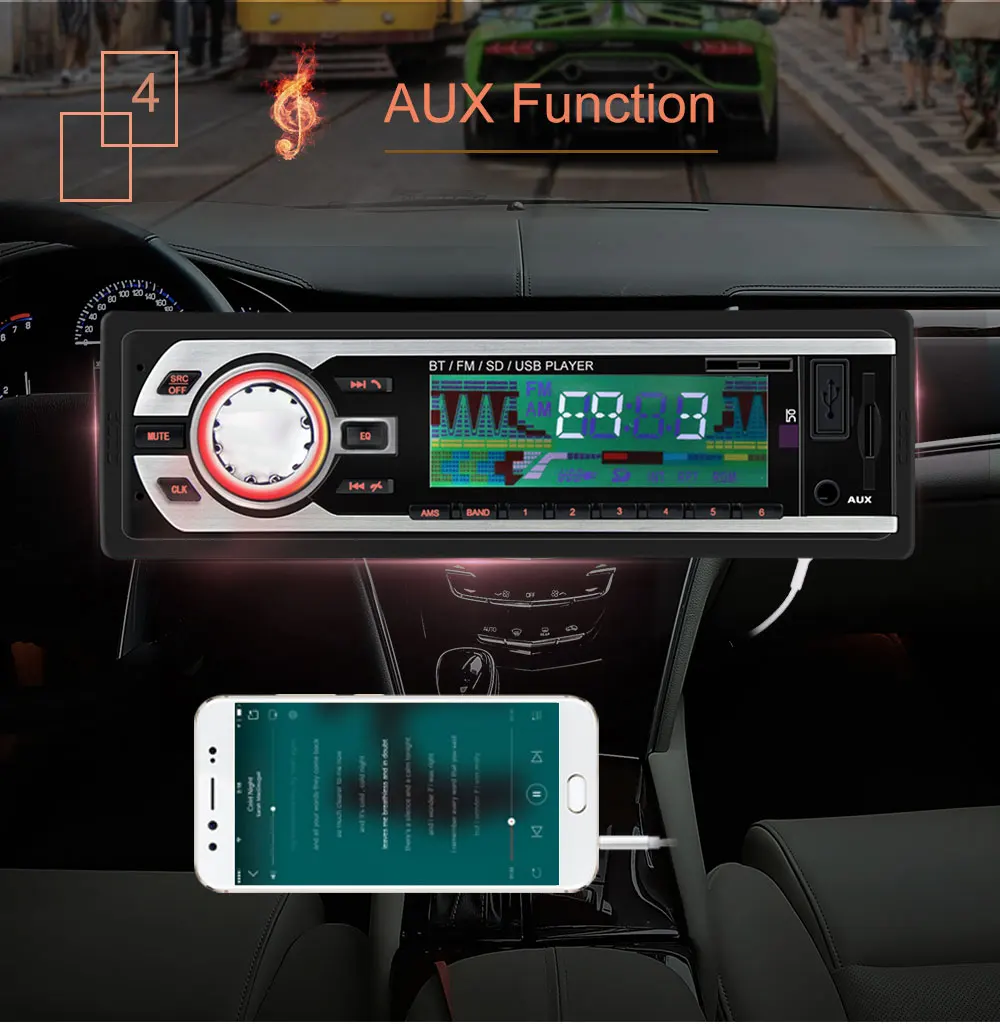 Автомагнитола, автомагнитола 1din, автомагнитола, bluetooth, аудио, mp3 рекордер, usb, sd, aux вход, oto teypleri, автомагнитола, Автомобильный плеер, зарядное устройство