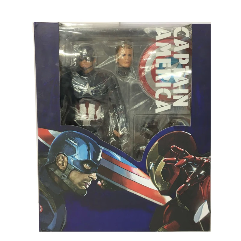 15 см SHFiguarts Мстители Капитан Америка фигурка гражданская война Стив ПВХ Фигурки