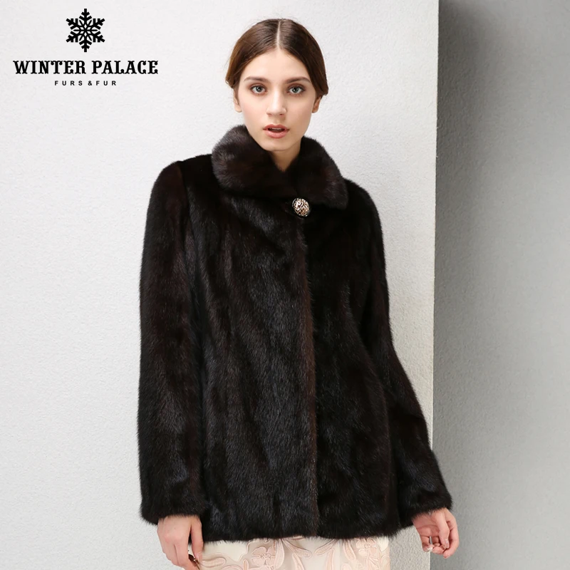 

Women genuine mink fur coat, Slim Fur, regular,Short,coat of fur, mink fur coat,brown mink coat,Free shipping