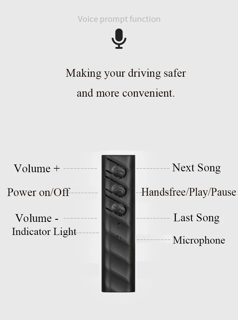 Беспроводной Bluetooth Aux аудио приемник адаптер Bluetooth4.2 Handsfree Car Kit 3,5 мм Aux Bluetooth Hands Free Music Receiver