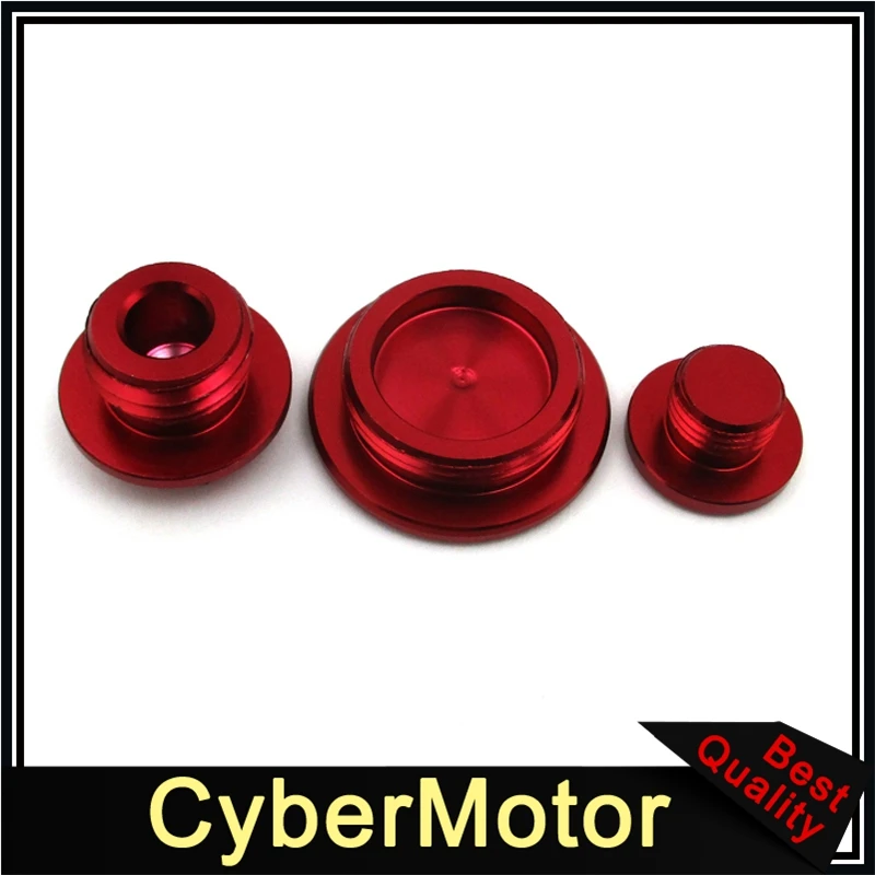 CNC Engine Timing Oil Filter Plugs For Honda XR250 Baja Motard TRX400EX TRX450R/ER CRF150R CRF250R CRF450R CRF450X