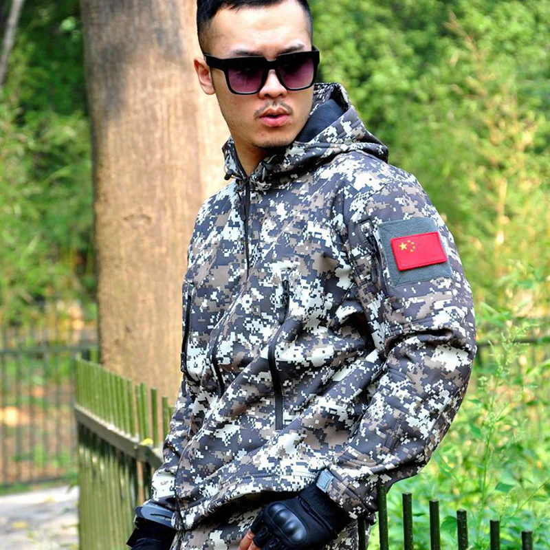 Тактические костюмы Softshell Мужская Уличная походная одежда военная тактическая
