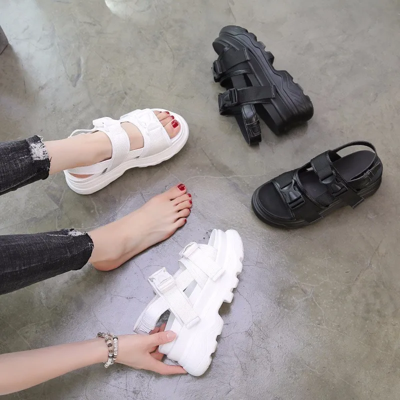 Chunky Sandals Women Summer Beach Shoes Platform Wedge Sandals Female Casual Footwear Fashion Thick Sole Sandalias Mujer Chunky Sandals Women Summer Beach Shoes Platform Wedge Sandals Female Casual Footwear Fashion Thick Sole Sandalias Mujer