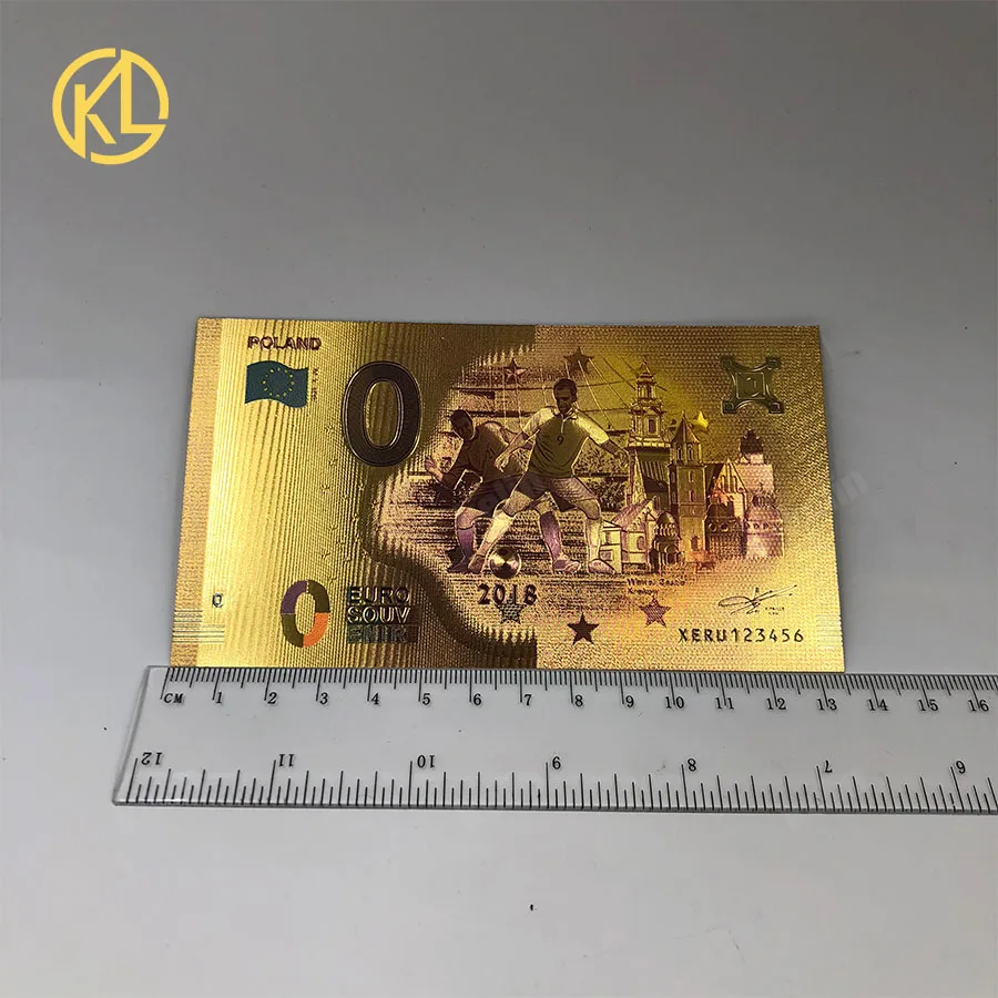 2x unised 1994 Edition Poland Currency Zloty Gold Banknote 500PLN для partriotism ремесла коллекции - Цвет: 0Euro-C