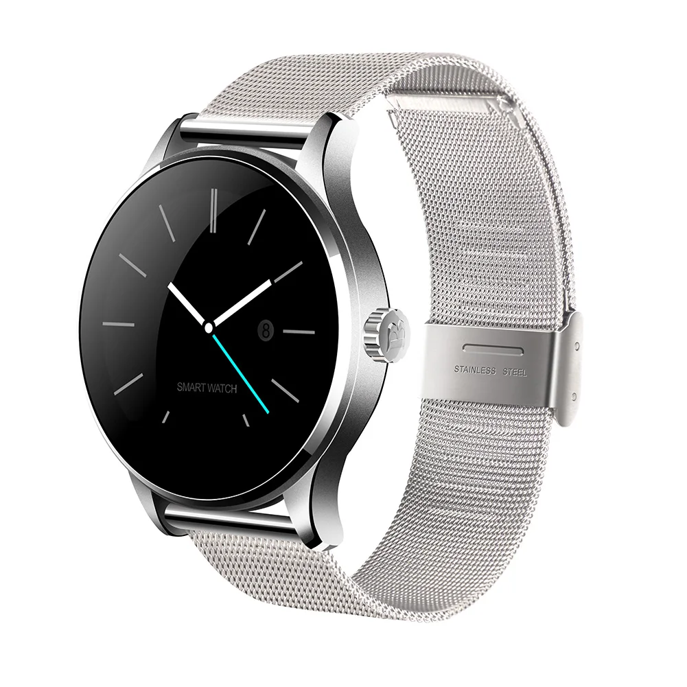 

1.3inch K88H Fashion Bluetooth Smartwatch Heart Rate Monitor Pedometer Smart Watch Track Wristwatch For Android IOS iPhone