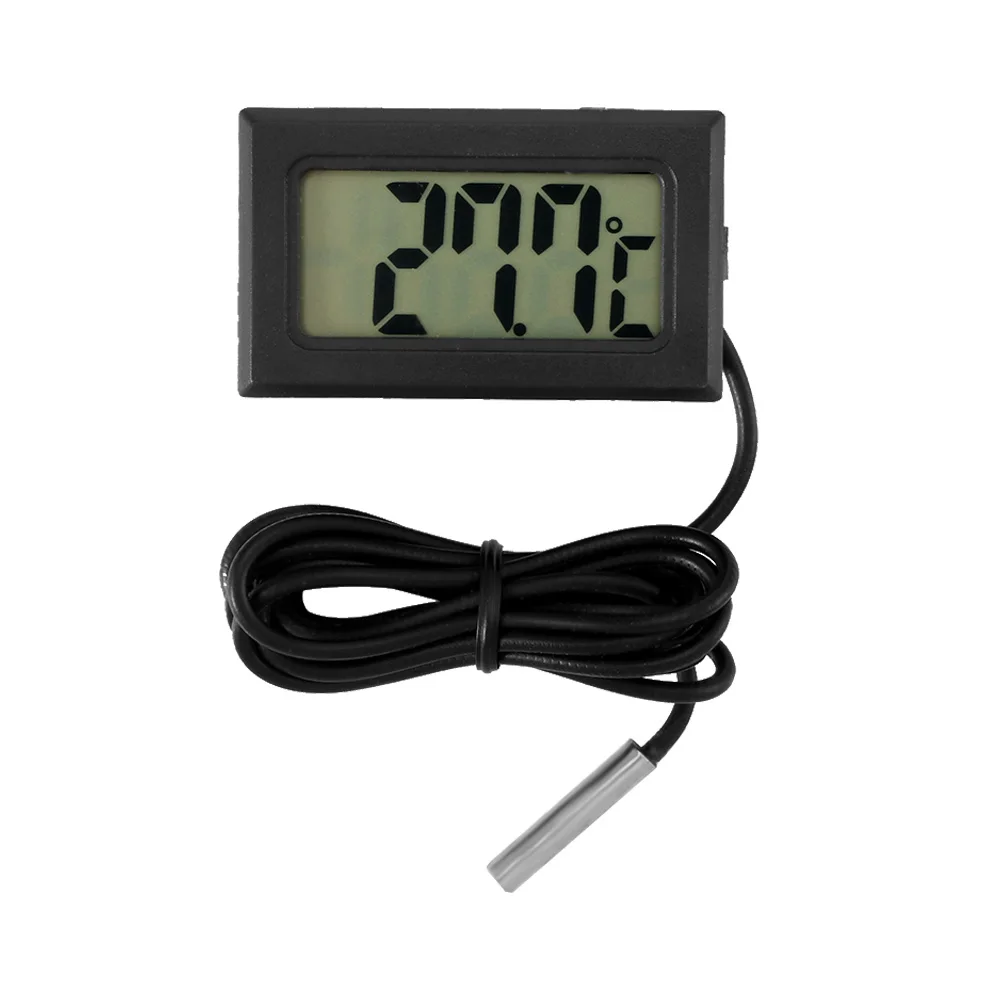 LCD Digital Thermometer Car Thermometer with Waterproof Probe Sensor 50