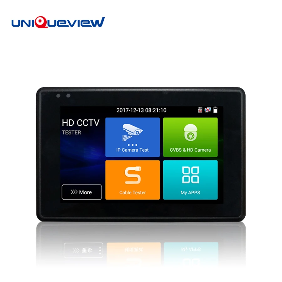 

Wrist Design H.265 4K IP 8MP TVI 4MP CVI 5MP AHD Analog 5-in-1 Small CCTV Camera Tester Monitor Support ONVIF,WIFI ,PTZ Control