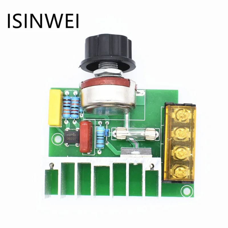 4000w Ac220v Scr Voltage Regulator Adjustable Power Supply Board Speed