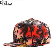 New 3D Color Beach Trees Baseball Cap For Men Women Hip Hop Hats Snapback Caps Leisure gorras de beisbol Male Females Sunhat