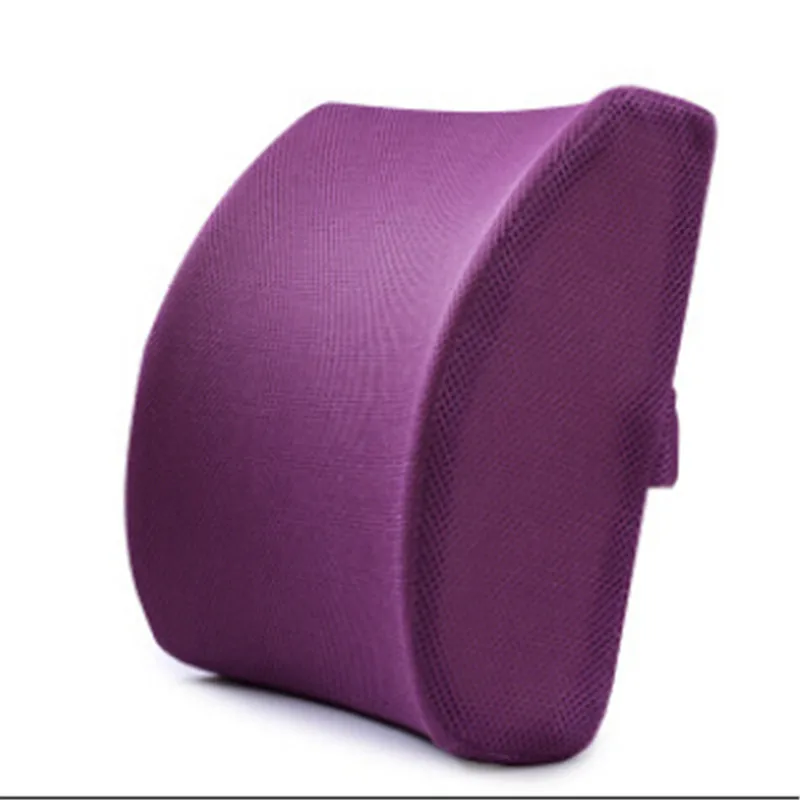 Модная однотонная поясничная подушка для поддержки спины подушка Memory Foam поясная домашняя офисная Автомобильная сидение кресло