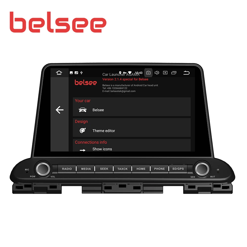 Sale Belsee for Kia Forte Cerato 2018 2019 8 Core 4GB 64GB Android 9.0 Car Radio Stereo Autoradio Player GPS Navigation Head Unit 2
