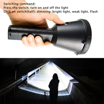 

Powerful LED Flashlight 18650 Super Bright T6/L2/P50 3 Modes Flash Torch Flashlight Rechargeable Camping Portable Lighting