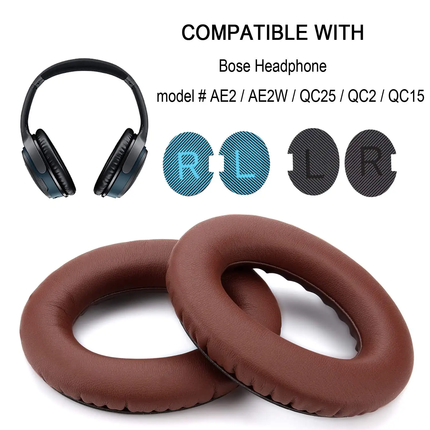 Замена мягкой пены губка наушники вкладыши подушка для BOSE QC2 QC25 QC35 QC15 AE2 SoundLink SoundTrue вокруг уха II AE2