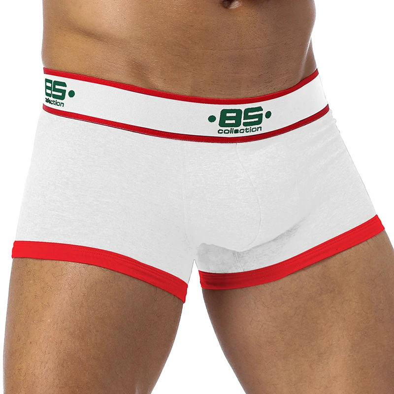 BS Боксеры Мужское нижнее белье Cueca Masculina мужское хлопковое нижнее белье боксеры Vetement Homme Slip пенис сексуальные Cueca мужские трусы BS172