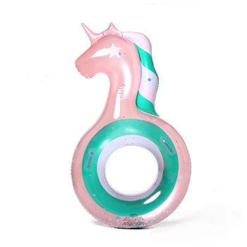 

Sea Horse Swim Ring 2019 New Design Swimming Pool Party Inflatable Toys Rose Gold