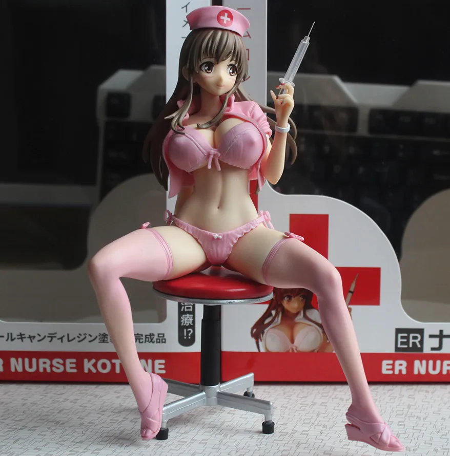 22 см японского аниме ER Nurse Kotone 1/6 масштаб сексуальные девушки ПВХ фигурка Коллекционная модель игрушки - Цвет: No retail box