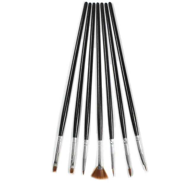 

Lots 7PCS Professional Acrylic Design Nail Art Liner Painting Drawing Pen Brush Brushes Tools BLpinceis de maquiagem