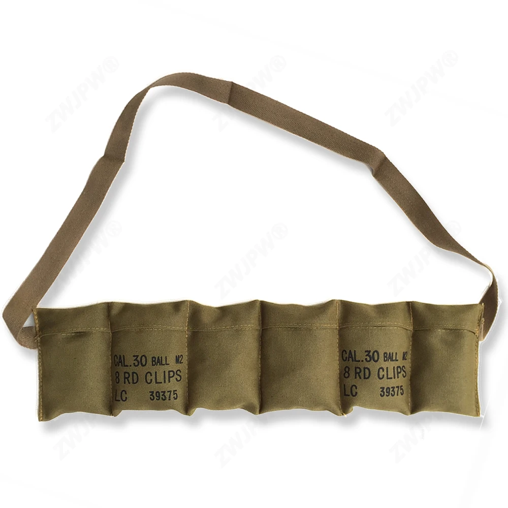 

WWII US Army Portable Ammo Magazine Pouch CAL.30 BALL M2 8RD CLIPS LC US/104117