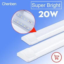 Светодиодный ламповый светильник 220 В, настенный светильник, лампада, ампула, холодный белый, теплый белый, 220 В, 240 В, 60 см, 2 фута, светодиодный ламповый светильник для дома, коммерческий светильник