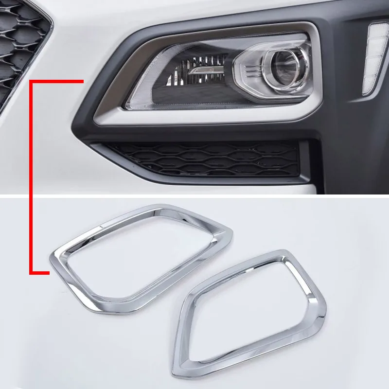 Vtear для Hyundai Kona Encino 2018 2019 хромированный автомобильный передний противотуманный