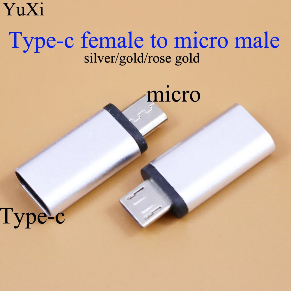 

YuXi Type C Female to Micro USB Male Adapter Connector Connect Futural Digital Phone Accessories