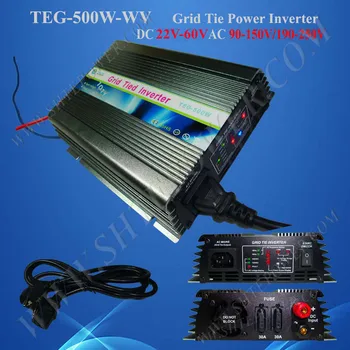 

500w Grid Tie Solar Inverter DC 22V~60V Input AC 230V Output, On-grid Inverter