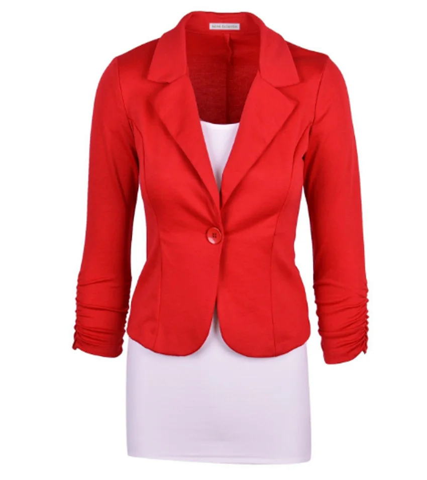 Jaqueta Feminina Vadim Feminino Manga Longa Flying Roc 2019 Women Feminin Girls Cotton Casual Slim Office Lady Jacket Suit Tops