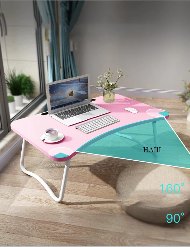Тренд года столик на кровать складной столик столик для ноутбука раскладной стол стол трансформер портативный стол для ноутбука складной компьютерный стол с отверстияии охлаждающия
