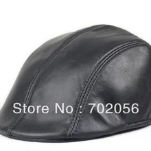 Модные унисекс из натуральной овечьей кожи Беретки для женщин Бейсболка Повседневная шапка 10 шт./лот#3100