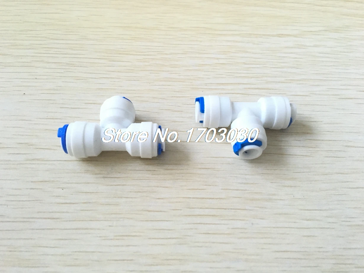 

3PCS Type T 1/4 inch OD Tube * 1/4 inch OD Tube*1/4 inch OD Tube Quick Connect Aquarium RO Water Male BSP And Tube Connection