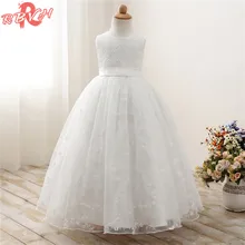 Летнее нарядное платье для девочек детская одежда белое платье для выпускного вечера на 9 лет, свадебное платье с цветочным узором для девочек Детский костюм с фатиновой юбкой, Vestido
