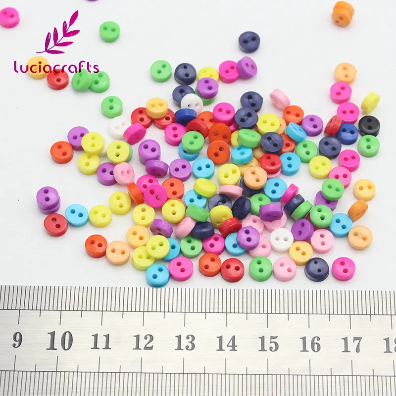 style 5 6mm Lucia crafts 100 шт мульти-формы 2 отверстия пуговицы из полимерной глины для скрапбукинга одежда Декоративная Кнопка DIY Швейные аксессуары E0405 - Цвет: style 5 6mm