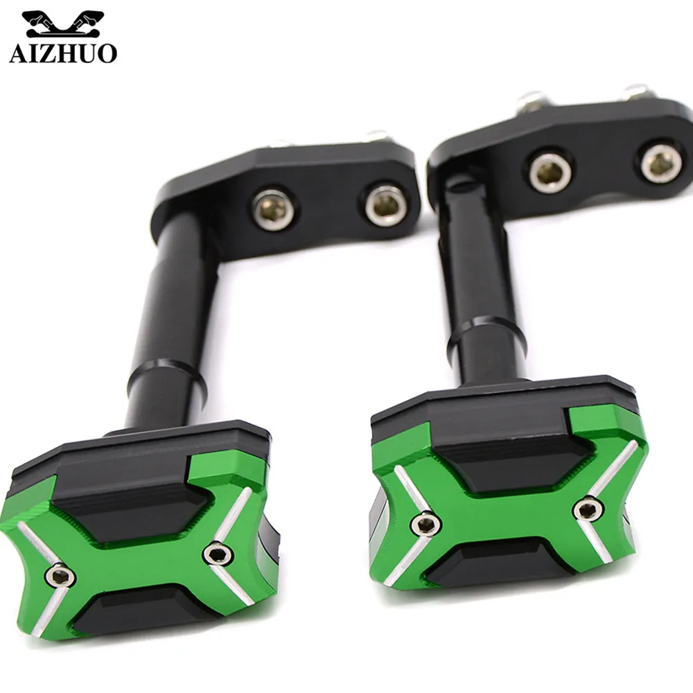 CNC Motorcycle Frame Slider Falling Protector Frame Crash Pads Engine Case Sliders For KAWASAKI Z300 2013 2014 2015 2016