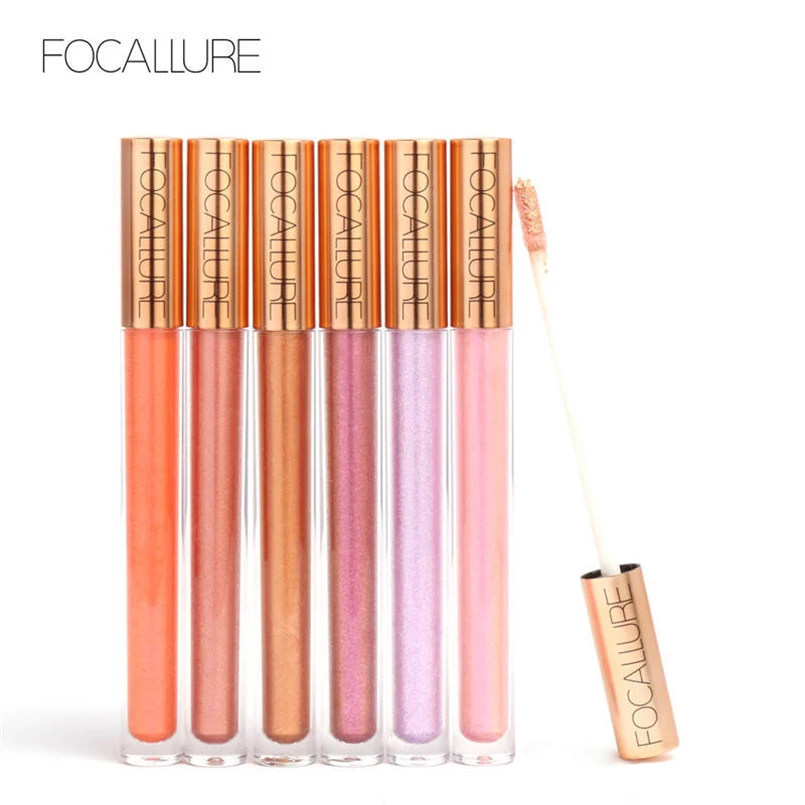 

FOCALLURE Chameleon Shimmer Lip GlossDdiamond Glitter Liquid Lipstick 12 Colors Long Lasting Waterproof Lip Tint Cosmetic Makeup