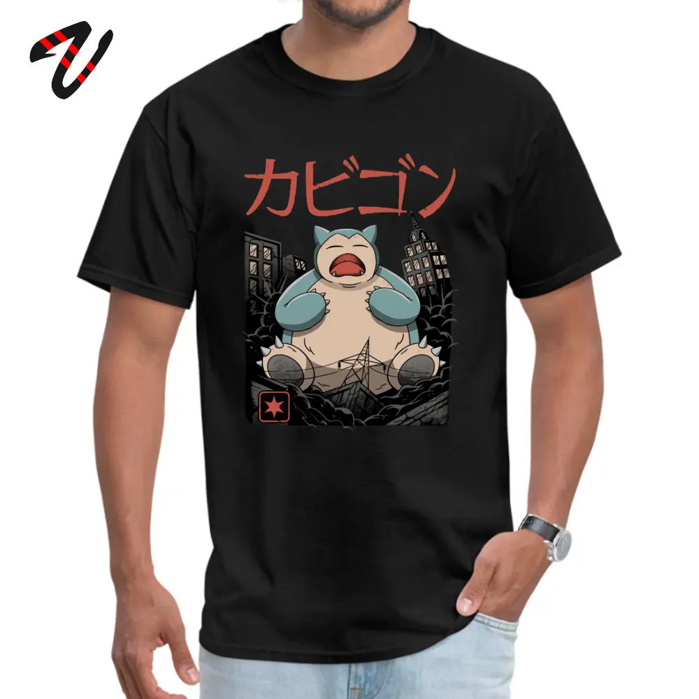 Attrack Snorlax Pokemon топ с вырезом лодочкой футболки Пикачу японские аниме Lovers Day Normal