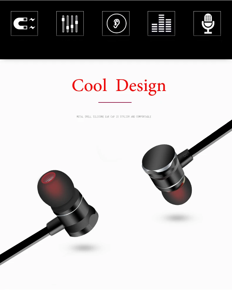 MagiftM11 Sport Bluetooth Earphone Wireless Headphone Bass Music In-ear Stereo Bluetooth Vrsion 5.0 Magnetic Headsets with Mic (2)