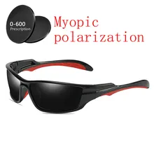Мужские Женские квадратные поляризованные солнцезащитные очки, поляризационные солнцезащитные очки на заказ, близорукость, минус линзы по рецепту, для вождения с коробкой FML