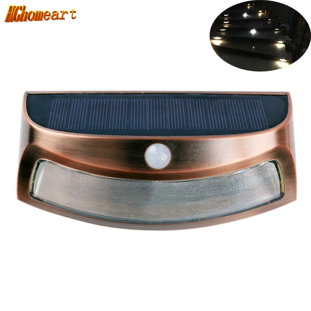 

HGHomeart 2017 New LED Outdoor Solar Wall Lamp Light Sensor Night Porch Light Garden Lighting Garland Luminaire Exterieur Sconce