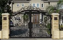 Автоматические входные ворота купить металлические садовые ворота кованые садовые двери