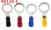 100pcs RV1.25-3 Cold pressed terminal O type circular pre insulated terminal wire nose cable size 0.5-1.5mm(A.W.G22-16) ► Photo 1/6